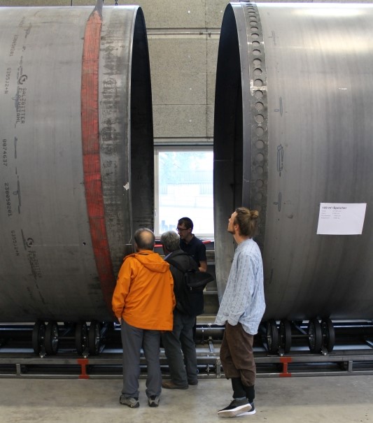 Blick in einen 100'000 Liter-Speicher