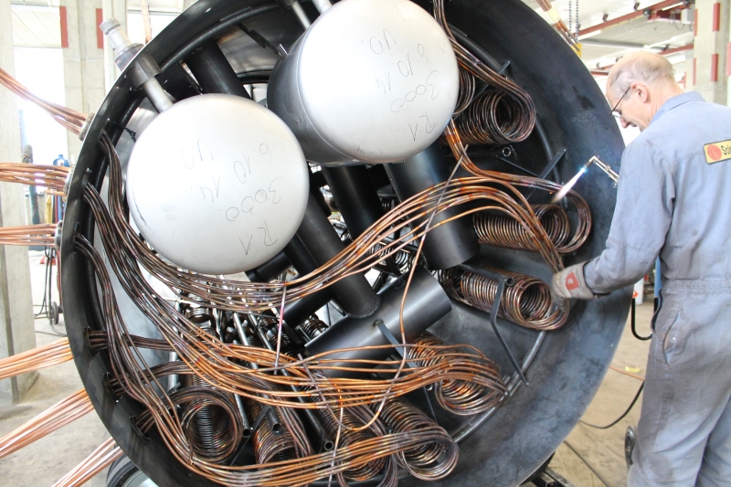 Produktion Wärmerückgewinnungs-Speicher für Käserei Eyweid