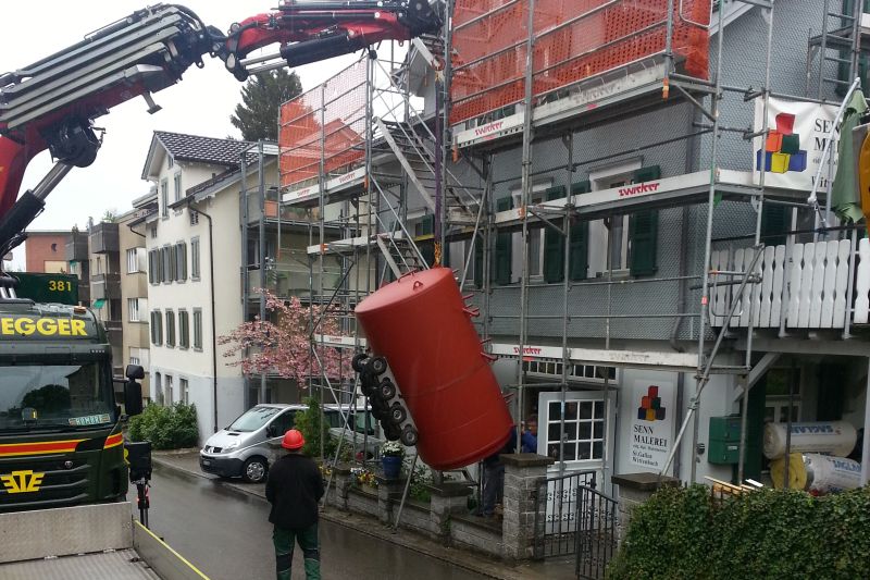 Einbringung des Speichers