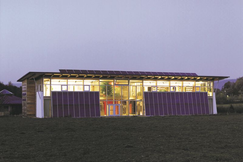 Naturparkhaus bei Nacht