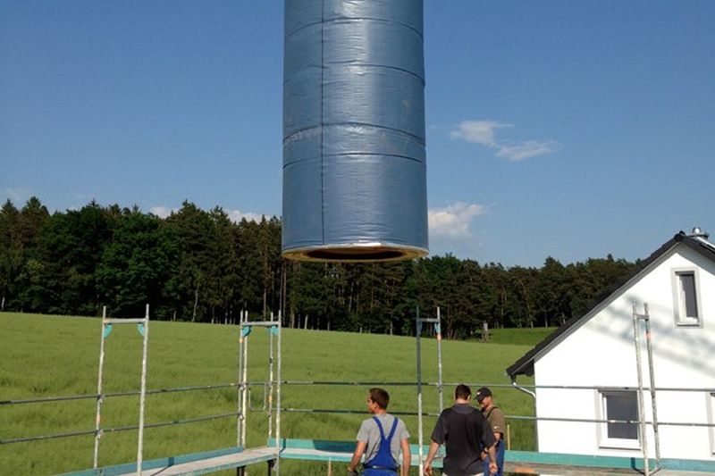 Langzeitspeicher für Sonnenhaus in Regensburg