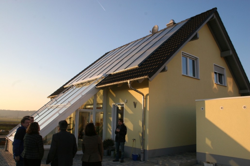 Sonnenhaus in Oberhessen Solarthermie heizt das Haus ganzjährig