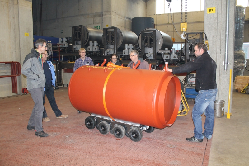 Speichereinbringen mit Vielradwagen