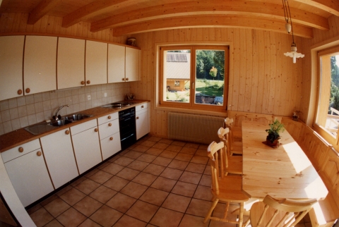 Innenausbau ganz aus Holz, Sonnenhaus