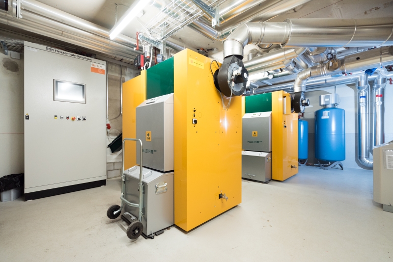 Doppelkessel-Anlage mit 2 Pelletfire 135 kW