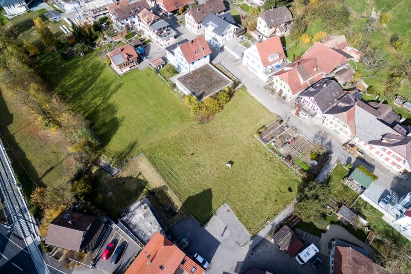 Luftaufnahme Bauparzelle