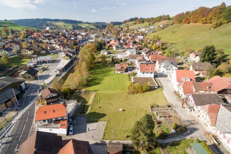 Luftaufnahme Bauparzelle