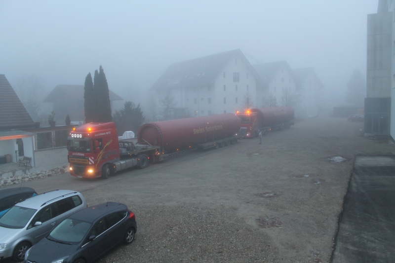 Im Konvoi unterwegs nach Deutschland